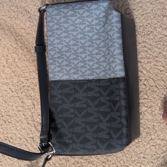 Michael Kors Jet Set Travel Small TZ Crossbody Bag Blue Handbag Purse - Picture 9 of 14